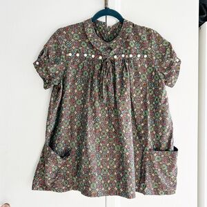 Vintage 1960s Patterned Tunic/Smock